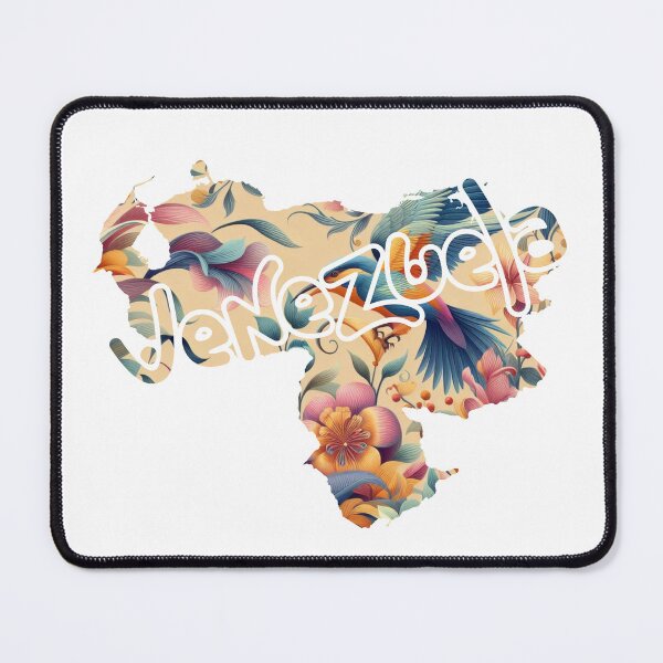 Item preview, Venezuela Map with Floral Design designed and sold by Naau.us.