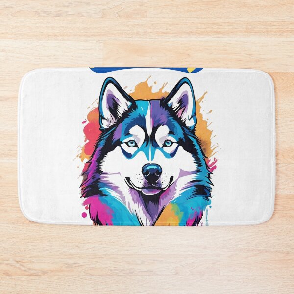 Item preview, a gift for lovers of colorful dogs, husky, 1 designed and sold by GroonSpace.