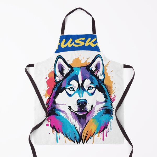 Item preview, a gift for lovers of colorful dogs, husky, 1 designed and sold by GroonSpace.