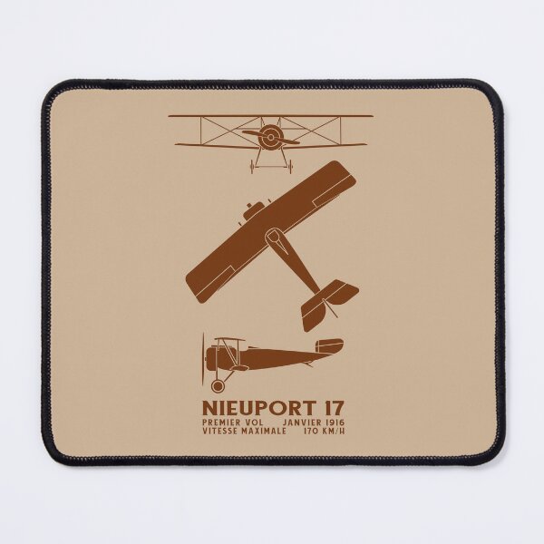 Item preview, Nieuport 17 WW1 French Biplane Infographic Silhouette Diagrams designed and sold by MilitaryMart.