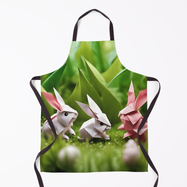 Item preview, Origami Art - Bouncing Bliss: Baby Bunnies Frolic in the Meadow designed and sold by ArtfulFolds.