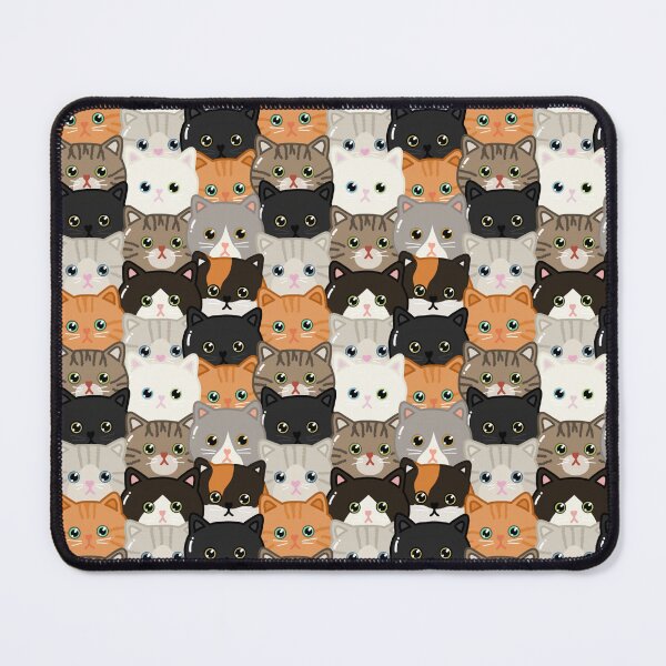 Item preview, cute cats kawaii pattern design designed and sold by loravaria.