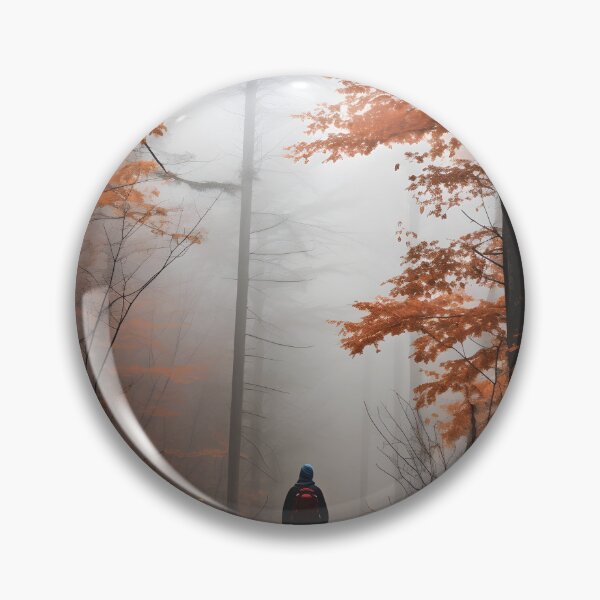 Item preview, Autumn Solitude: A Hiker's Journey Through the Foggy Forest designed and sold by Shirtastically.