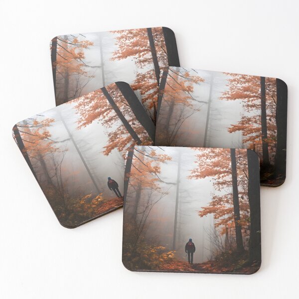 Item preview, Autumn Solitude: A Hiker's Journey Through the Foggy Forest designed and sold by Shirtastically.