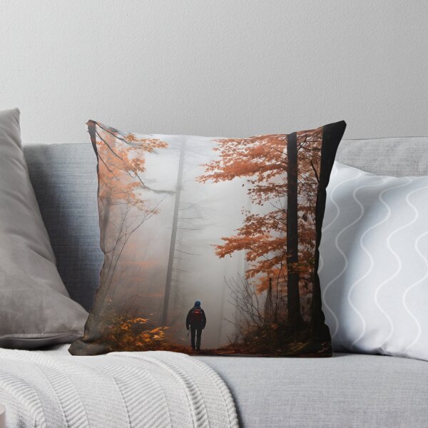 Item preview, Autumn Solitude: A Hiker's Journey Through the Foggy Forest designed and sold by Shirtastically.