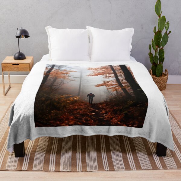 Item preview, Autumn Solitude: A Hiker's Journey Through the Foggy Forest designed and sold by Shirtastically.