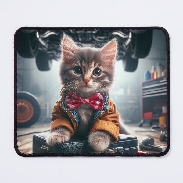 Item preview, Car Mechanic Kitten designed and sold by All-Kittens.