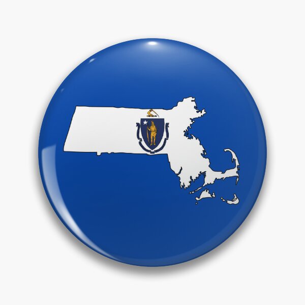 Item preview, Massachusetts state shape flag designed and sold by Rachael Taylor.