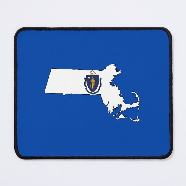 Item preview, Massachusetts state shape flag designed and sold by Rachael Taylor.