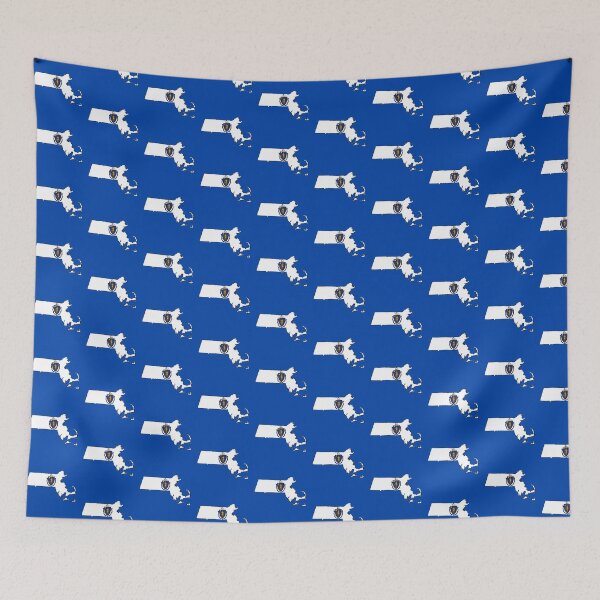 Item preview, Massachusetts state shape flag designed and sold by Rachael Taylor.