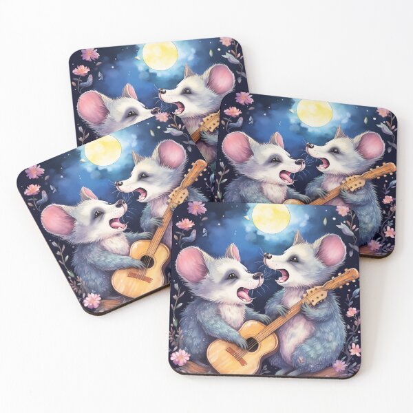 Item preview, Moonlit Possum Harmony: Whimsical Tunes for Animal-Loving Hearts! designed and sold by Karma-n-Chaos.