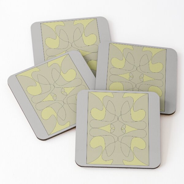 Item preview, patterns with gray and yellow tones designed and sold by azet-art.