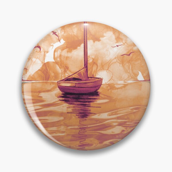 Item preview, modern yacht on the ocean ,sailing designed and sold by wrightsonarts.