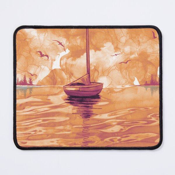 Item preview, modern yacht on the ocean ,sailing designed and sold by wrightsonarts.