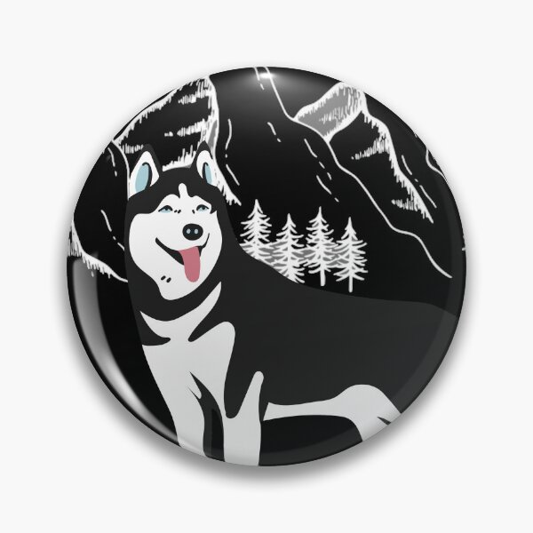 Item preview, a gift for lovers of colorful dogs, husky,  designed and sold by GroonSpace.
