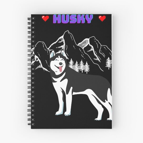 Item preview, a gift for lovers of colorful dogs, husky,  designed and sold by GroonSpace.