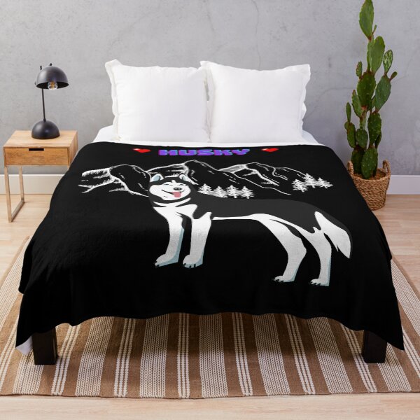 Item preview, a gift for lovers of colorful dogs, husky,  designed and sold by GroonSpace.