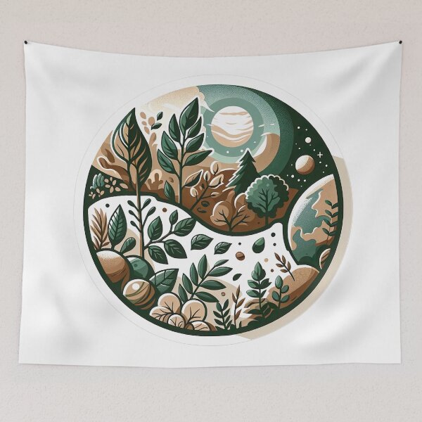 Item preview, Eco-Conscious Nature Sticker designed and sold by permeric.