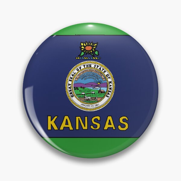 Item preview, Kansas state shape flag designed and sold by Rachael Taylor.