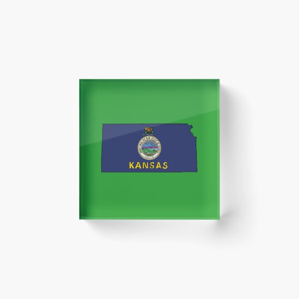 Item preview, Kansas state shape flag designed and sold by Rachael Taylor.