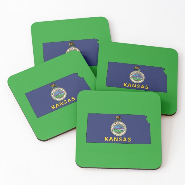 Item preview, Kansas state shape flag designed and sold by Rachael Taylor.