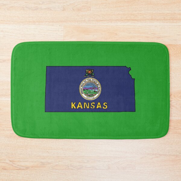 Item preview, Kansas state shape flag designed and sold by Rachael Taylor.