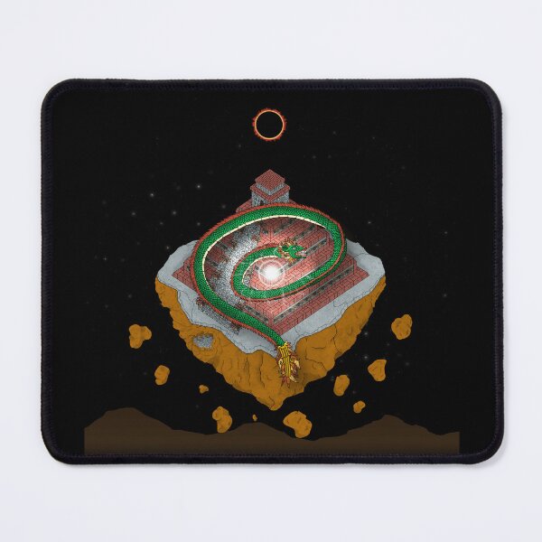 Item preview, Feathered Serpent Under a Solar Eclipse designed and sold by AnahuacDesigns.