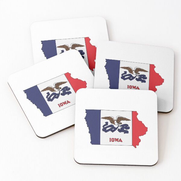 Item preview, Iowa state shape flag designed and sold by Rachael Taylor.