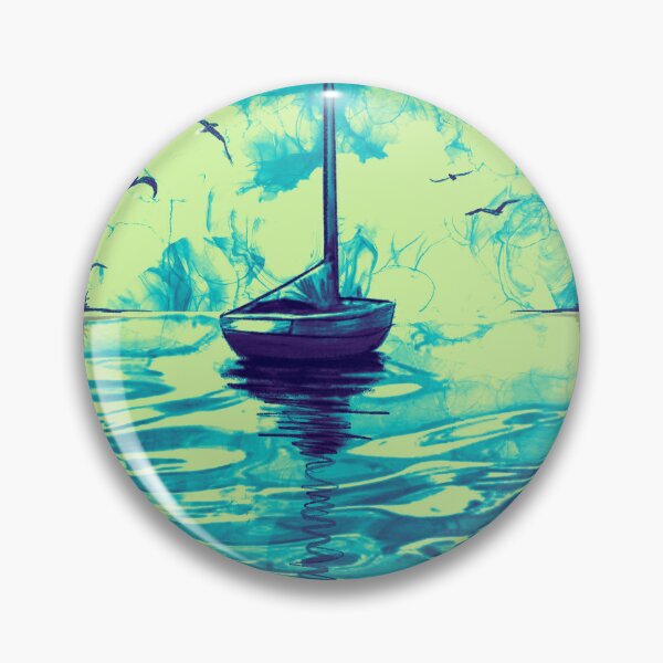 Item preview, modern yacht on the ocean ,sailing designed and sold by wrightsonarts.