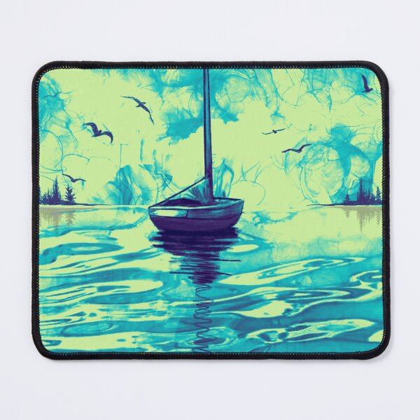 Item preview, modern yacht on the ocean ,sailing designed and sold by wrightsonarts.