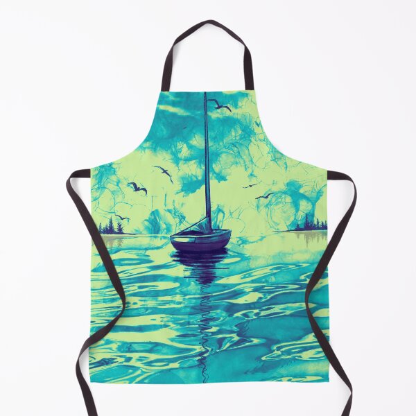 Item preview, modern yacht on the ocean ,sailing designed and sold by wrightsonarts.