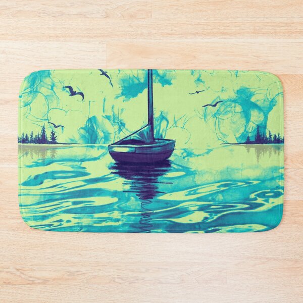Item preview, modern yacht on the ocean ,sailing designed and sold by wrightsonarts.