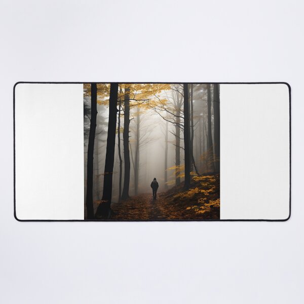Item preview, Autumn Solitude: A Hiker's Journey Through the Foggy Forest designed and sold by Shirtastically.