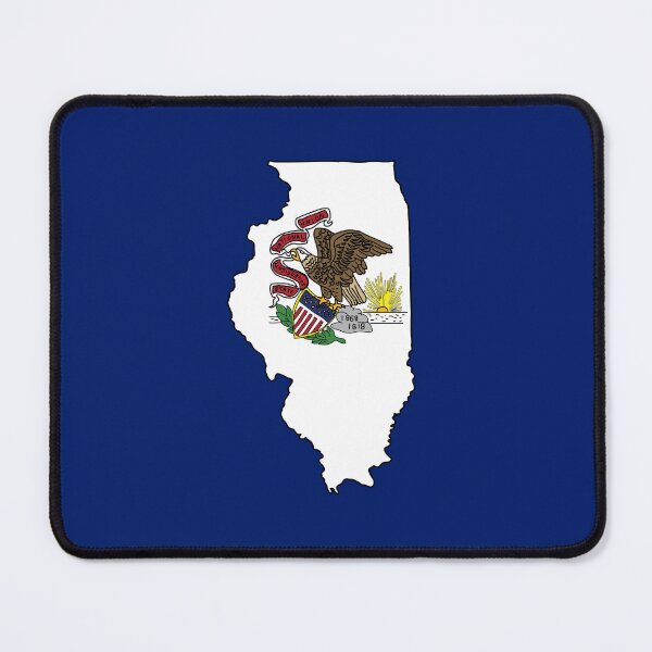 Item preview, Illinois state shape flag designed and sold by Rachael Taylor.