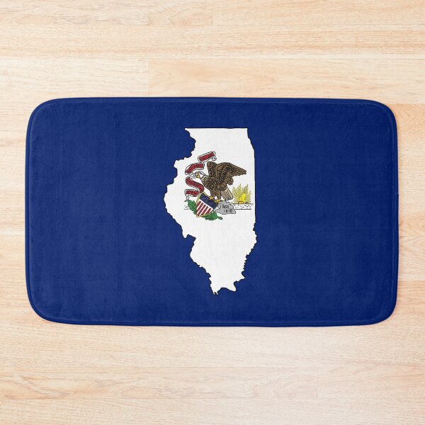 Item preview, Illinois state shape flag designed and sold by Rachael Taylor.