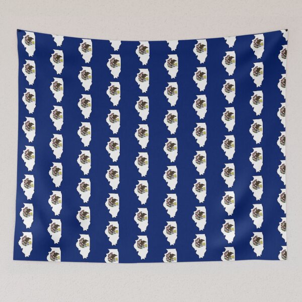 Item preview, Illinois state shape flag designed and sold by Rachael Taylor.