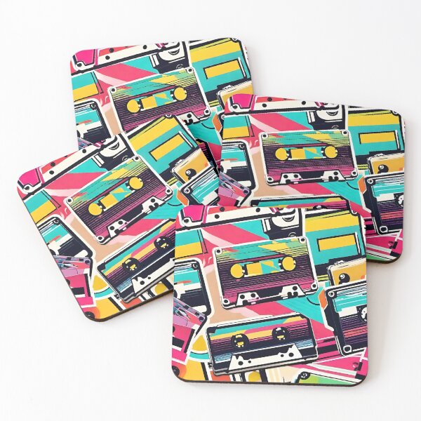 Item preview, 80s cassette pattern designed and sold by MatrixTattoo.