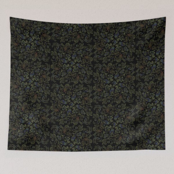 Item preview, Psychedelic Frog Tiled Line Art designed and sold by Archaexlogy.