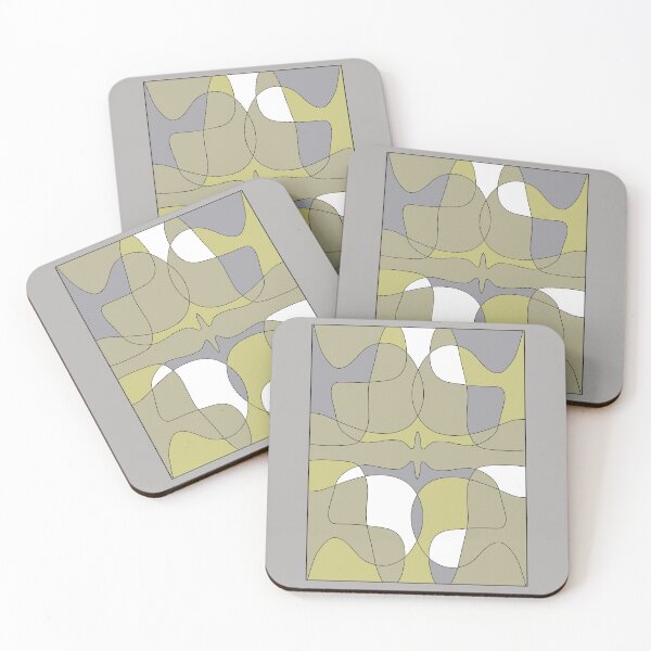 Item preview, patterns with gray and yellow tones designed and sold by azet-art.