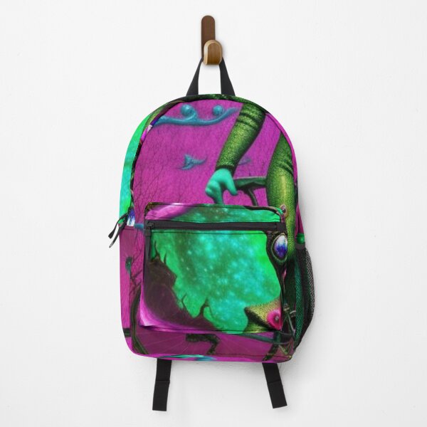 Item preview, Colorful Trippy Alien and Bicycle Art designed and sold by TheDarkWardrobe.