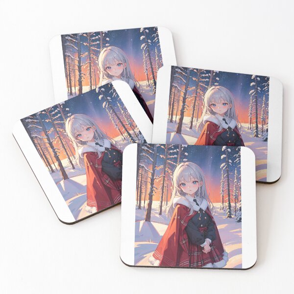 Item preview, Anime small girl in winter forest art designed and sold by TheArtistOf2022.