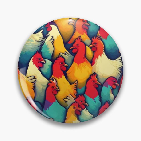 Item preview, just a bunch of chickens designed and sold by Geek Girl Ohio.