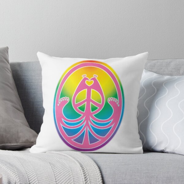 Item preview, Peace, Love, and Peacocks (Rainbow w/Pink) designed and sold by hideedoodle.