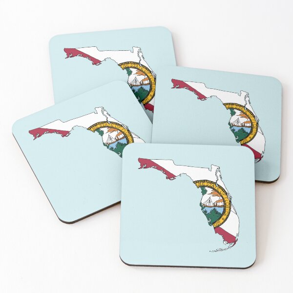 Item preview, Florida state shape flag designed and sold by zenithcreative.