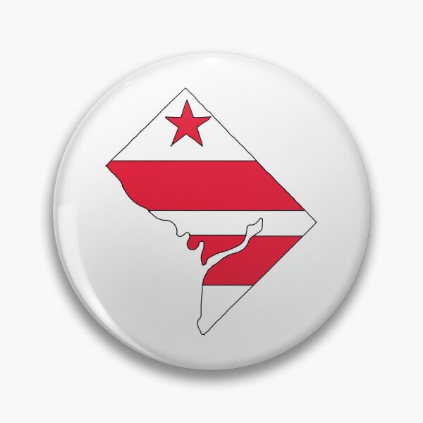 Item preview, District of Columbia state shape flag designed and sold by Rachael Taylor.
