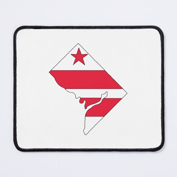 Item preview, District of Columbia state shape flag designed and sold by Rachael Taylor.