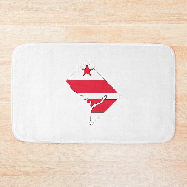 Item preview, District of Columbia state shape flag designed and sold by Rachael Taylor.