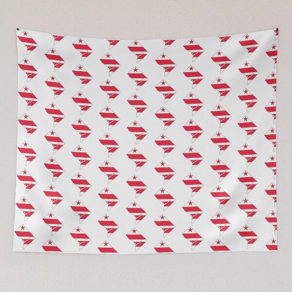 Item preview, District of Columbia state shape flag designed and sold by Rachael Taylor.