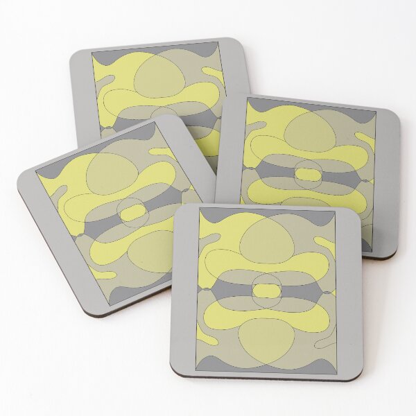 Item preview, patterns with gray and yellow tones designed and sold by azet-art.