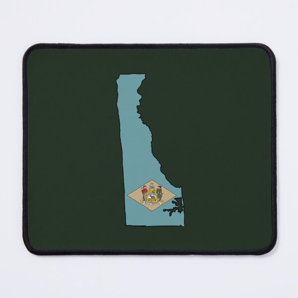 Item preview, Delaware state shape flag designed and sold by Rachael Taylor.